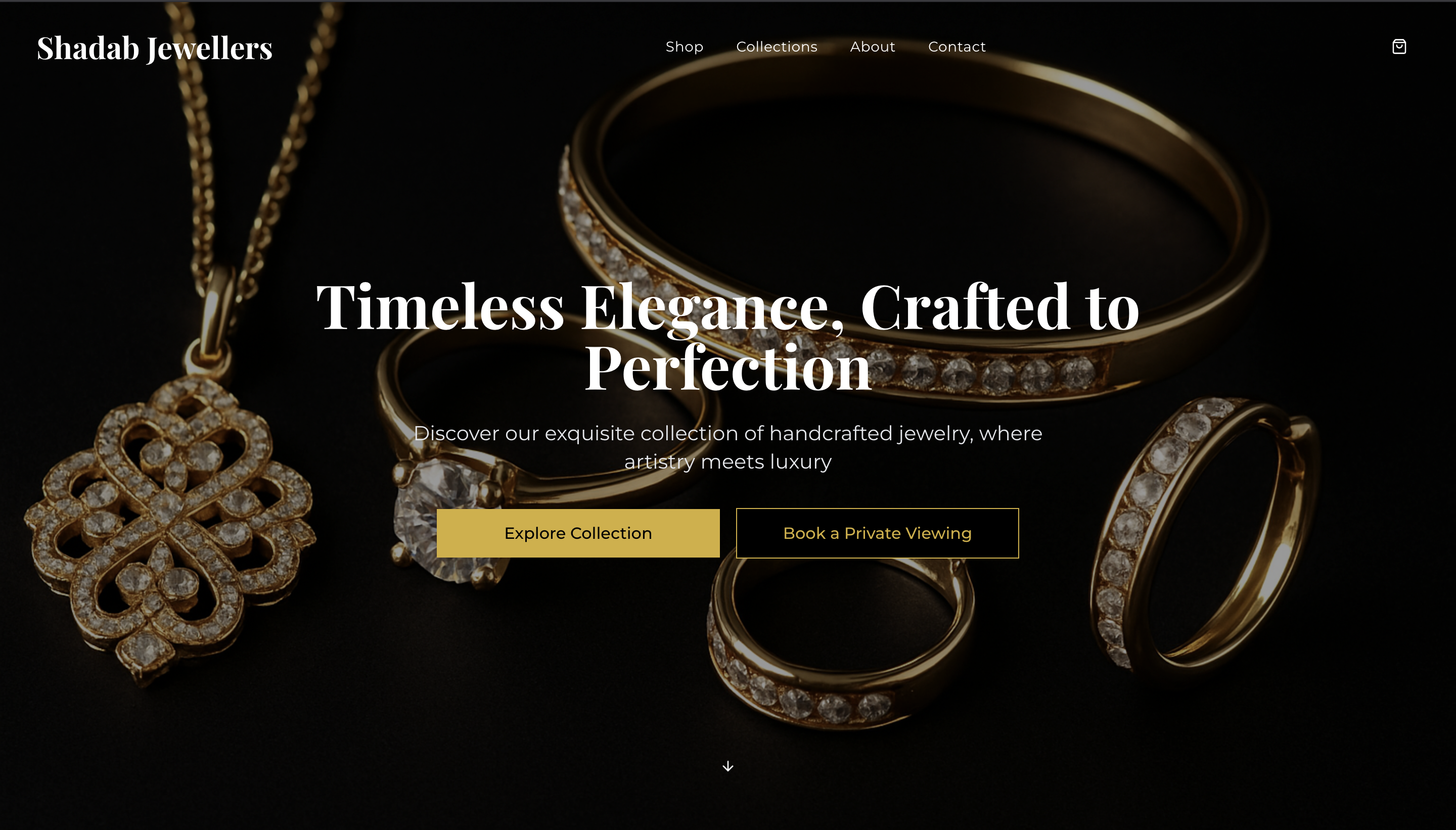 Jewelry Showcase Website